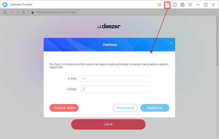 Registrar DeeKeep Deezer Music Converter