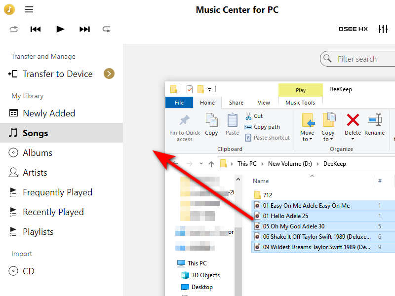 Add Deezer Music to Music Center for PC