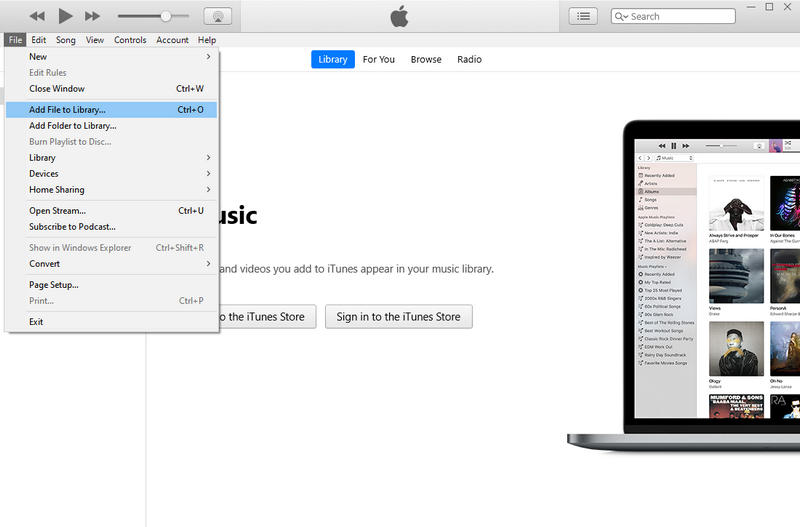 add file to itunes