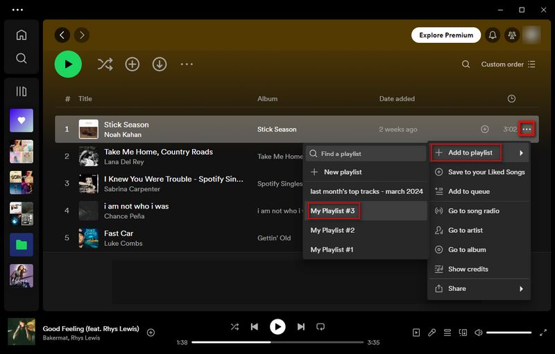 add more songs to spotify playlist