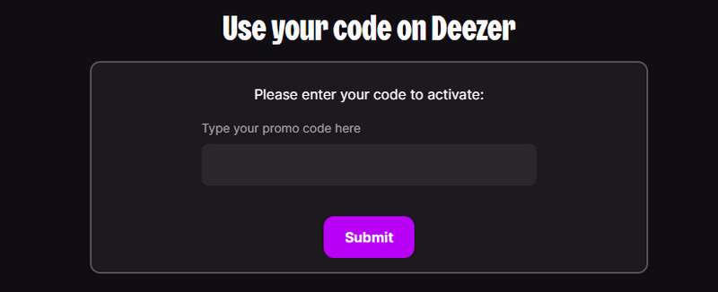 Get Deezer Free Trial by Gift Card