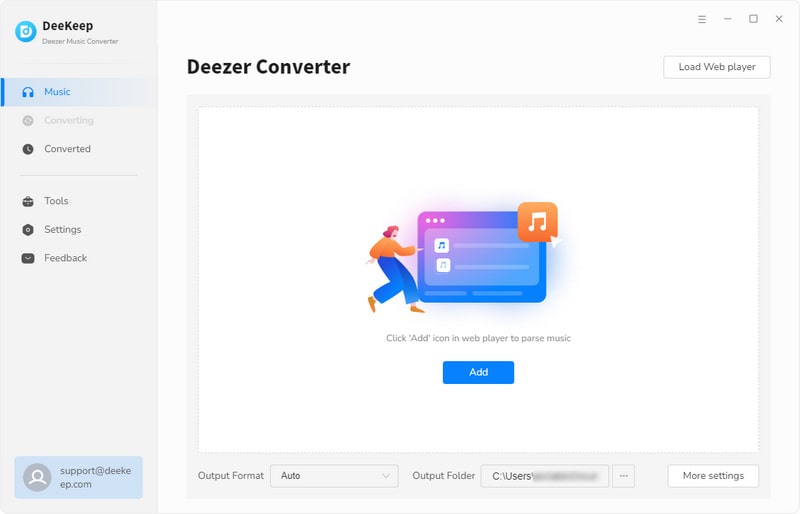 start deezer music converter